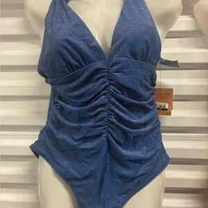 Blue Kids One Piece Swimsuit